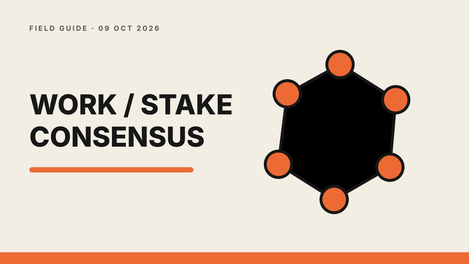 Six consensus nodes linked in a hexagon